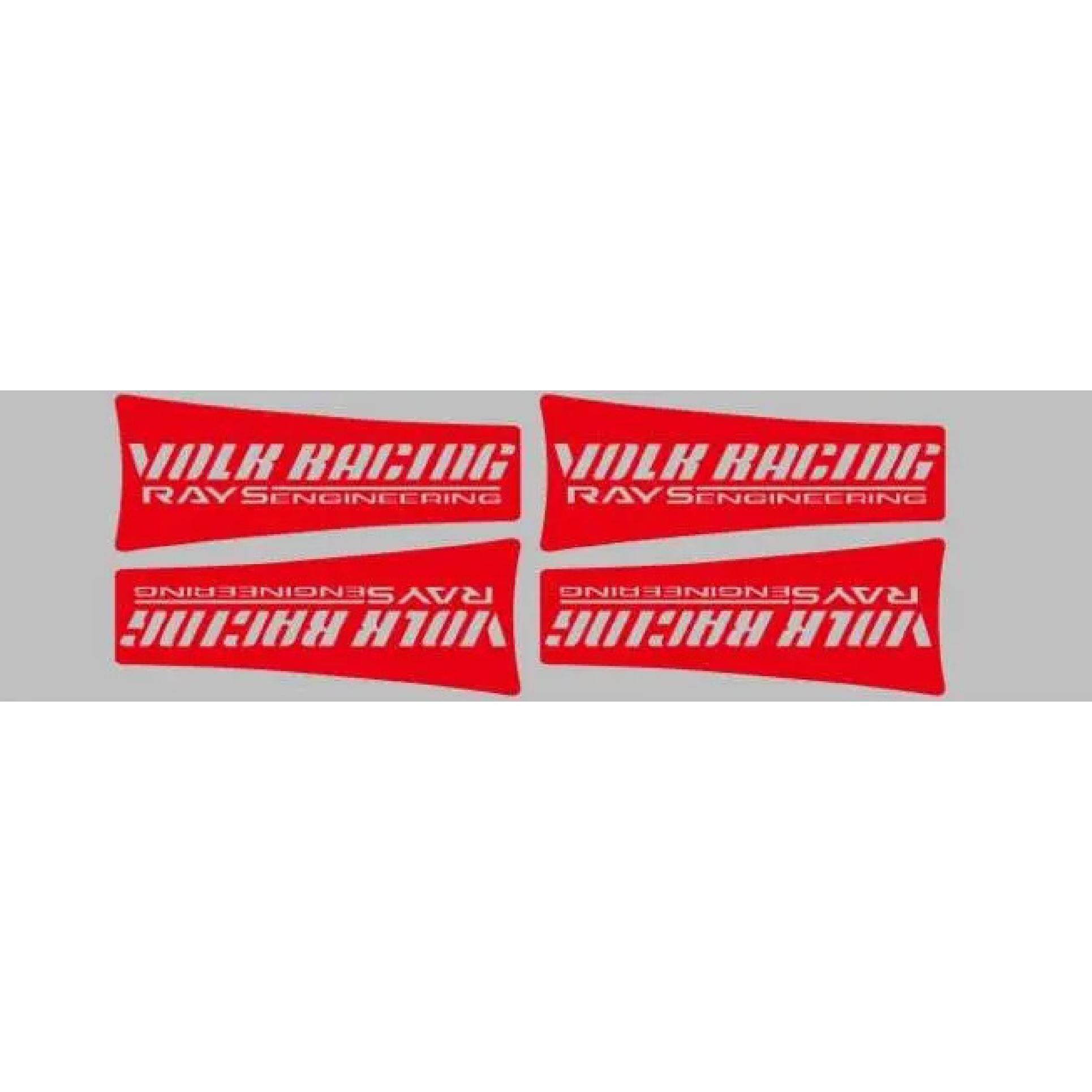 4 x Volk Racing Wheel Rim Decorative Vinyl Stickers Classical Car Vinyl Decals for Volk Racing Rays Engineering