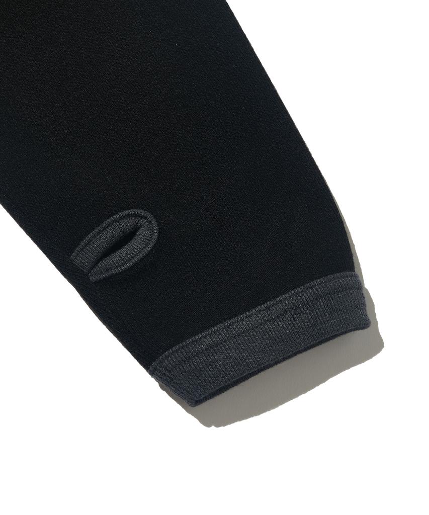 OTHERFITS Layered Two-Tone Raglan Warmer T-Shirt (Charcoal/Black)