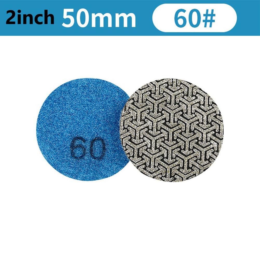 50mm 2 Zoll Galvanisiertes Polierpad für Granit Marmor Schleifscheibe Schleifmittel Werkzeug Schleifpads Polieren Schleifscheibe