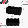 Balcony Flowerpot Box for Railing Rustic Anthracite 40cm 4 PCS