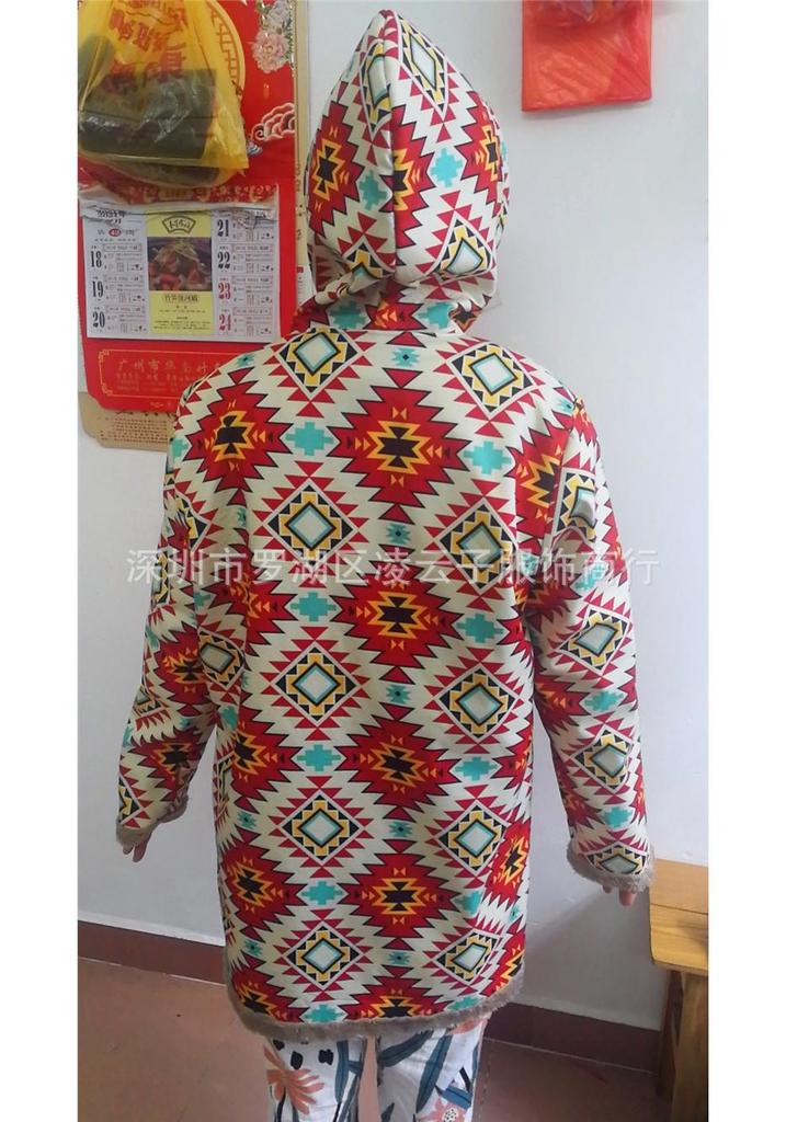 Winter 2023 Women's Cotton & Linen Printed Hooded Sweatshirts and Plush Jackets