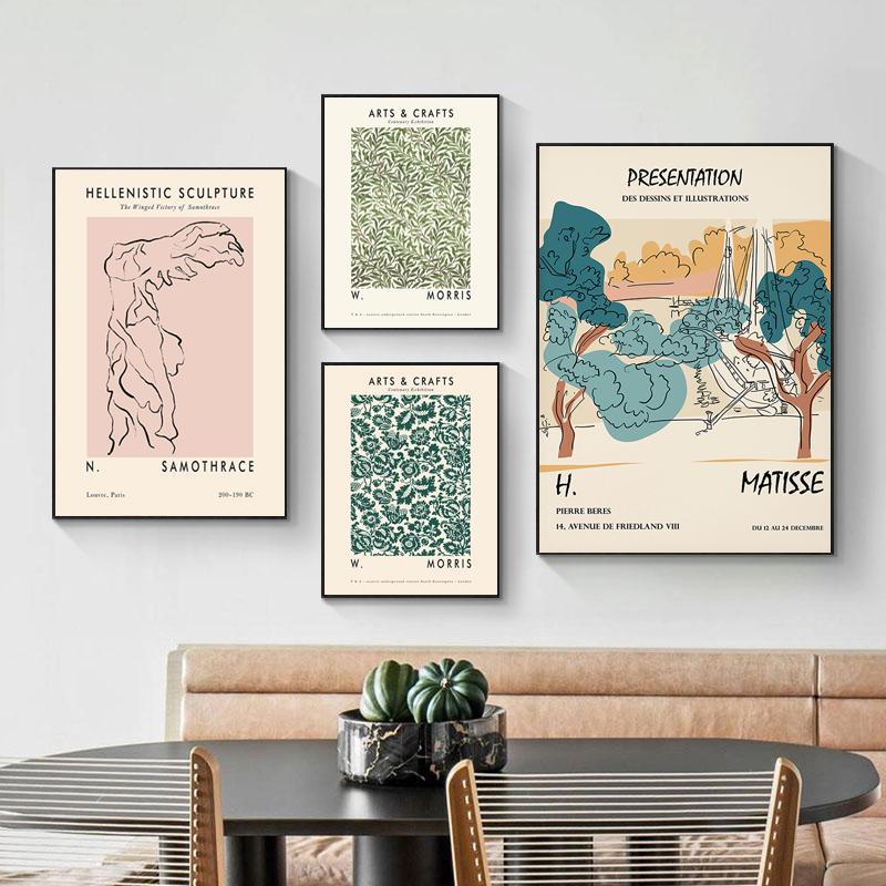 Abstrakcyjny Matisse Paryska Wieża Eiffla Płótno Plakat i Druk Henri Matisse Sztuka Ścienna Obraz Nordycki Obraz do Dekoracji Salonu