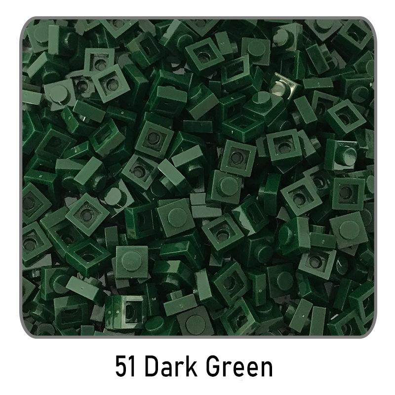 500Pcs Diy Pixel Art Building Blocks Thin Figures Bricks Compatible With 3024 1X1 Square Bricks Bulk Assemble Toys Gift For Chil
