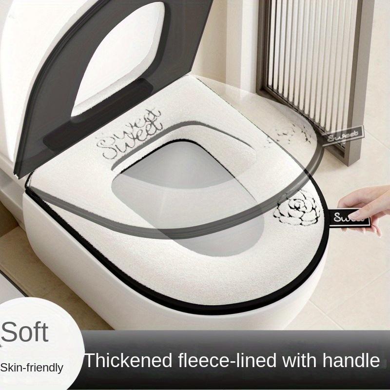 Universal Household Toilet Seat Cushion, Suitable for All Seasons, with Zipper Toilet Seat Cushion Cover, Toilet Seat Cushion.