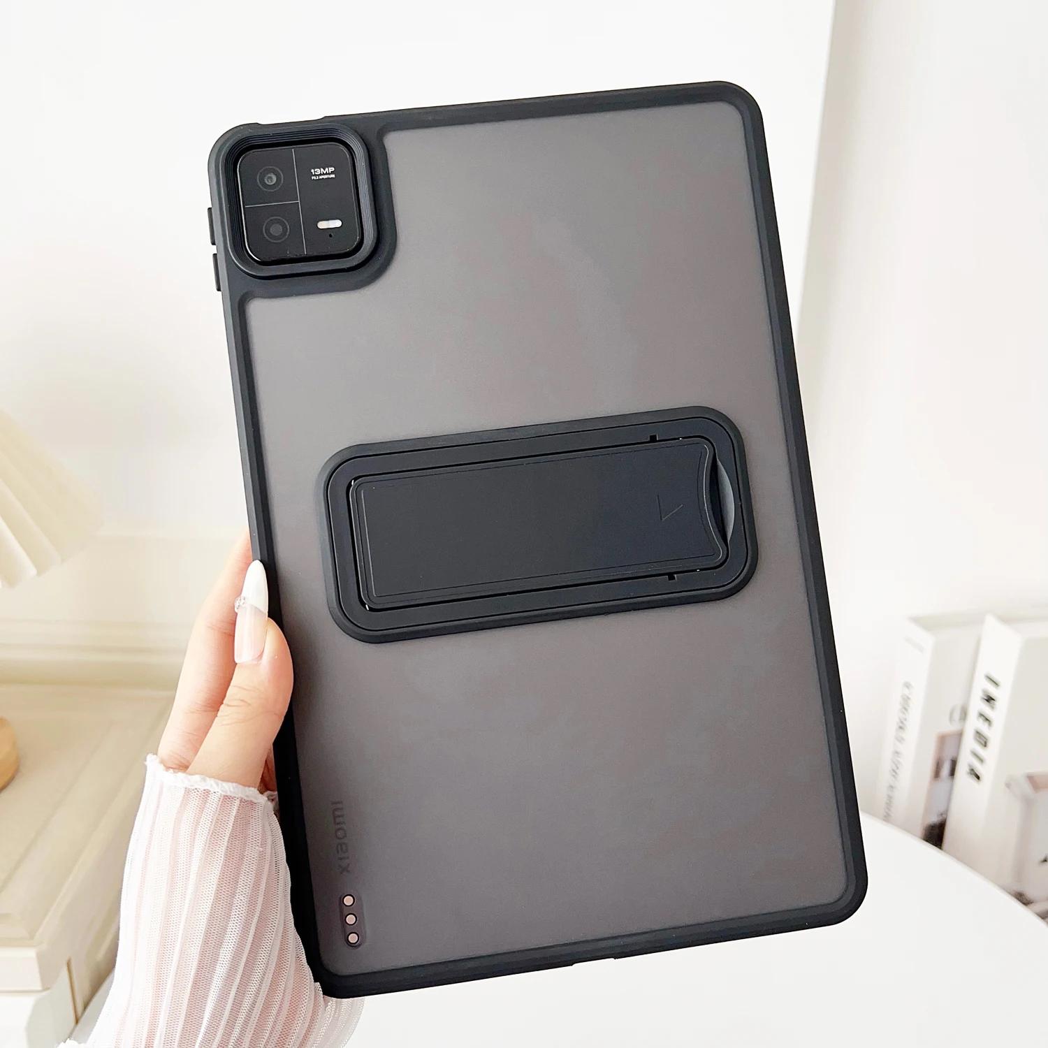 Matte Stand Case Voor Xiaomi MI Pad 8 7 6 5 Pro 6S Redmi Kpad Pad 2 SE 8.7 11 inch Tablet Case Verstelbare Kickstand Hard Cover Redmi pad SE 8.7inch zwart