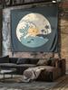 Ocean Wall Tapestry Sea Turtle Whale Sunset Beach Aesthetic Room Decor Tapestry Hippie Wall Hanging Bedroom Decor Art