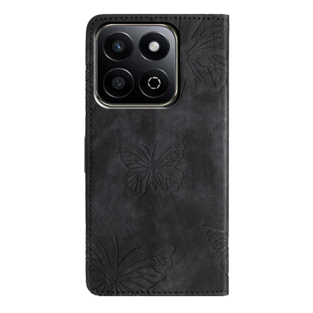 Für Huawei Honor Serie.Honor10 Lite Honor200 Honor300 P20Lite...Geldbörsenetui aus Kunstleder mit Schmetterlingsdesign, Kartenfächern und stoßfestem Schutz