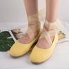 Chaussures Ballerines Bandeau Ruban Femmes Lacets Élégantes Mary Janes Dames Jaune Printemps Automne Mocassins Bas à Enfiler