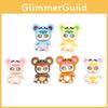 Scarf Baby Three  Cat And Rabbit Cute Cartoon Ornament Blind Box Decor Desktop