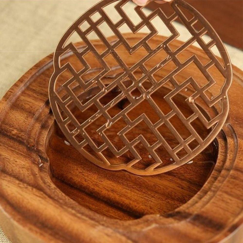 Water Storage Dry Brewing Tea Table Walnut Wood Teapot Drain Plate Small Teapot Holder  Outdoor