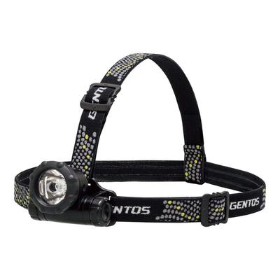 Lanternă frontală LED GENTOS, dimensiuni mici [80 lumeni luminozitate, 12 ore de iluminare practică] Utilizează 1 baterie AA GTR-831D Conformă standardelor ANSI