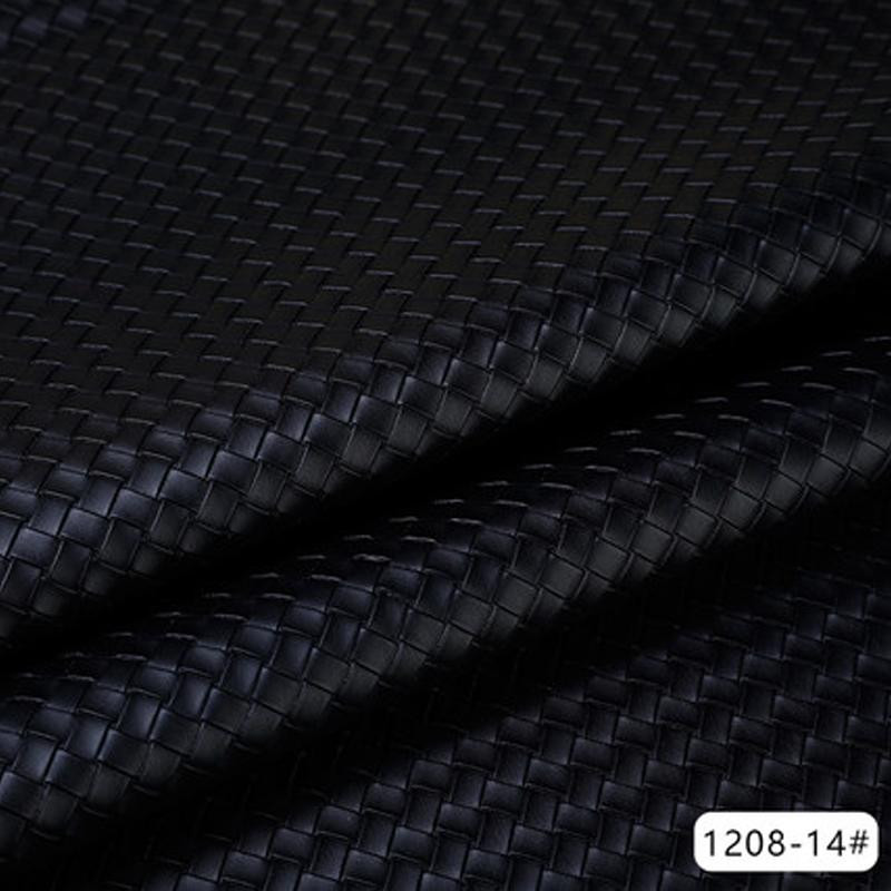 100x137cm Woven Pattern Synthetic Leather Fabric Soft PU Leather Sewing Diy Sofa Background Car Interior Upholstery Home Decor