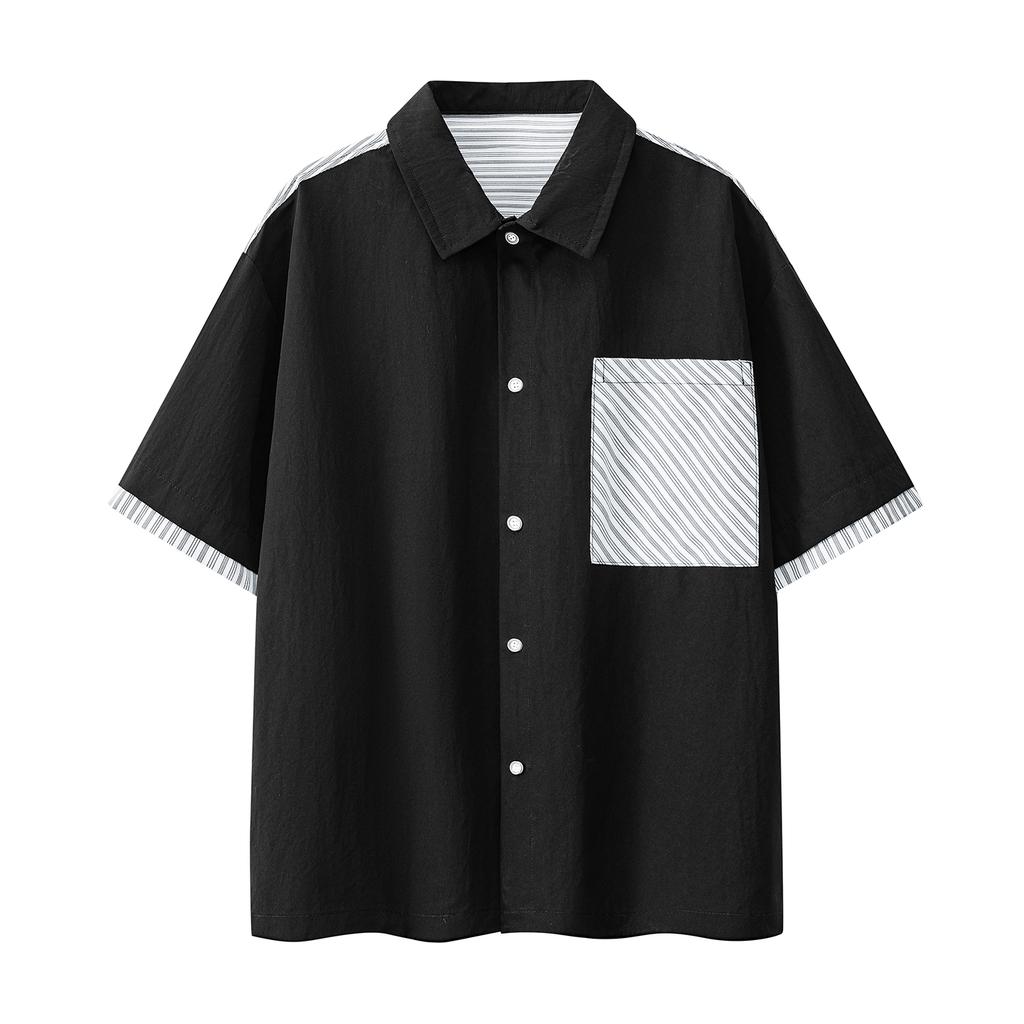 Men's Summer Short Sleeved Shirt, Summer Loose T-shirt, Men's T-shirt, Ice Silk T-shirt