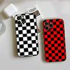 Checker Checked Chess Board Phone Case FOR IPhone 15 14 11 12 Pro 15 16 Plus 13 Pro MAX XR XS Black Soft Covers