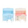 1Set 1:12 Dollhouse Miniature Writing Desk Chair Study Table Furniture Model Study Room Decor Toy Doll House Accessories
