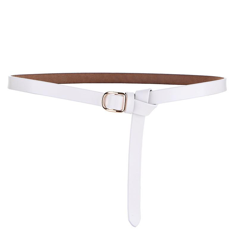 Female Leather Waist Belt With Painless Buckle And Twolayer Cowhide Material For Trendy Daily Use