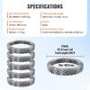 Razor Wires, 246 ft Razor Barbed Wire, 5 Rolls Razor Wire Fencing Razor Fence, Razor Ribbon Barbed Wire Galvanized Razor Wire Fence, Rolls Razor for