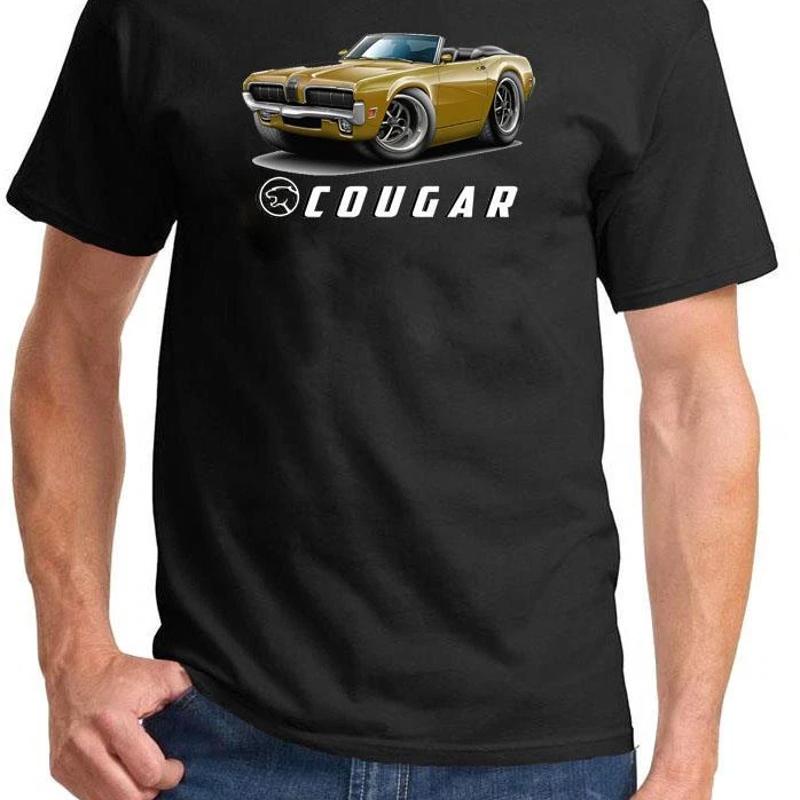 1970 Mercury Cougar Convertible Full Color Cartoon Tshirt