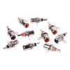 15 Pcs Nickel Plating RCA Panel Mount Connector RCA Panel Mount Audio Socket Plug Connector