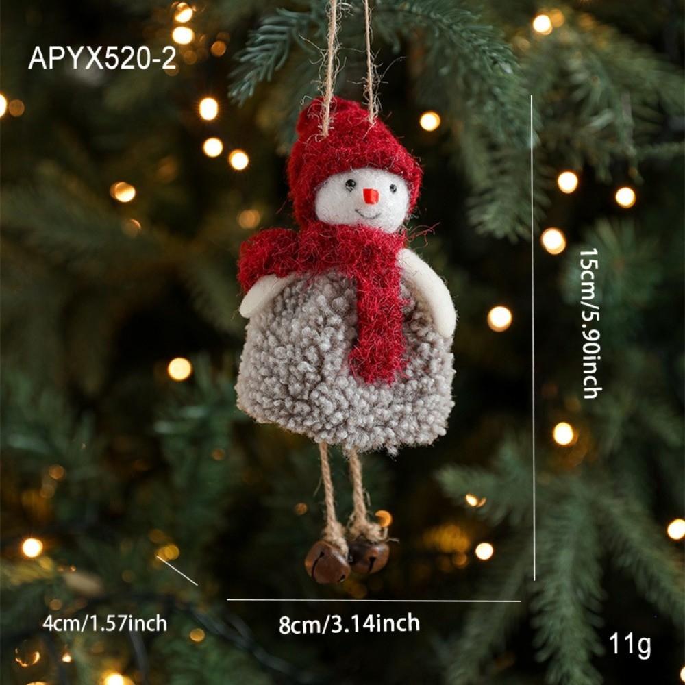 Fabric Animal Pendants Christmas Doll Ornaments Christmas Tree Hanging Christmas Tree Decorations