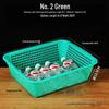 Large White Plastic Rectangular Kitchen Basket for Draining, Washing, and Storage