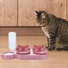 Cat Bowl Set, Raised Pet Bowls with Water Dispenser, Feeding for Small Or Medium Dogs And Cats
