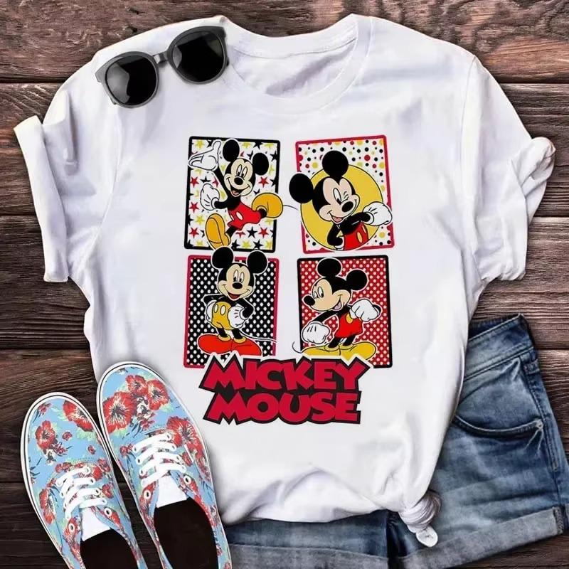 Cool Style Princess Cute Unisexs Tshirt Cute Mulan Pattern Short Sleeve Summer Printed Black Top Tshirt Trendy Short Sleeve S