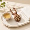 Yousheng Sandalwood Facial Massage Roller with 12 Brass Beads, Y-Shaped Ergonomic Gua Sha Tool for Face Eye Nose Ear Muscle Relaxation Tension Relief