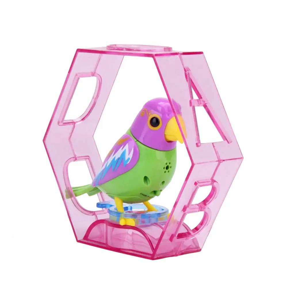 Plastic Sound Voice Control Activate Chirping Singing Bird Kids Toy Gift Intelligent Voice Control Mobile Phone To Control Toy