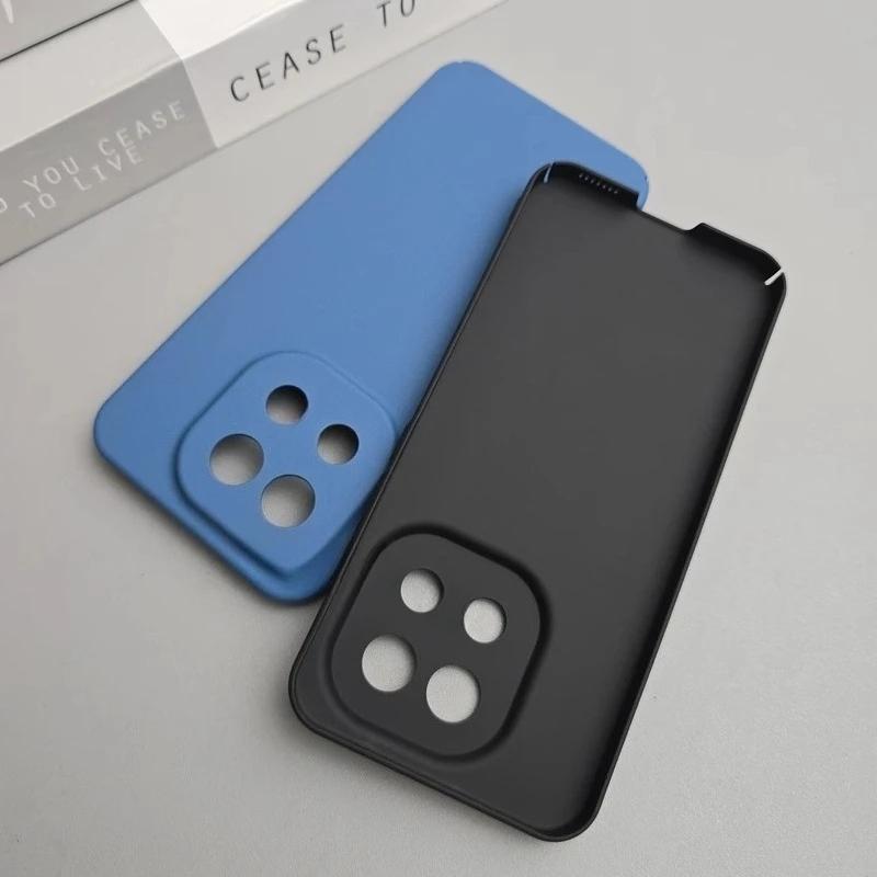 Hard PC Shockproof Case For OPPO Reno 16 16Pro Simple Solid Color Matte Lens Protection Phone Cover For Reno16 Pro Bumper Shell