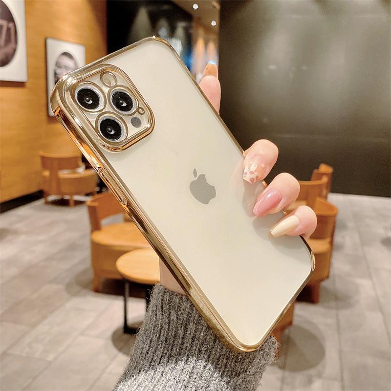 Xingyao Electroplating Solid Color Iphone17 Is Suitable for Apple 15Promax Mobile Phone Case 14Pro Anti-drop Acrylic Hard.