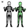 Luminous Cosplay Skeleton Suit Fabric Luminous Kids Dress Grim Reaper Costume  Stage Performance