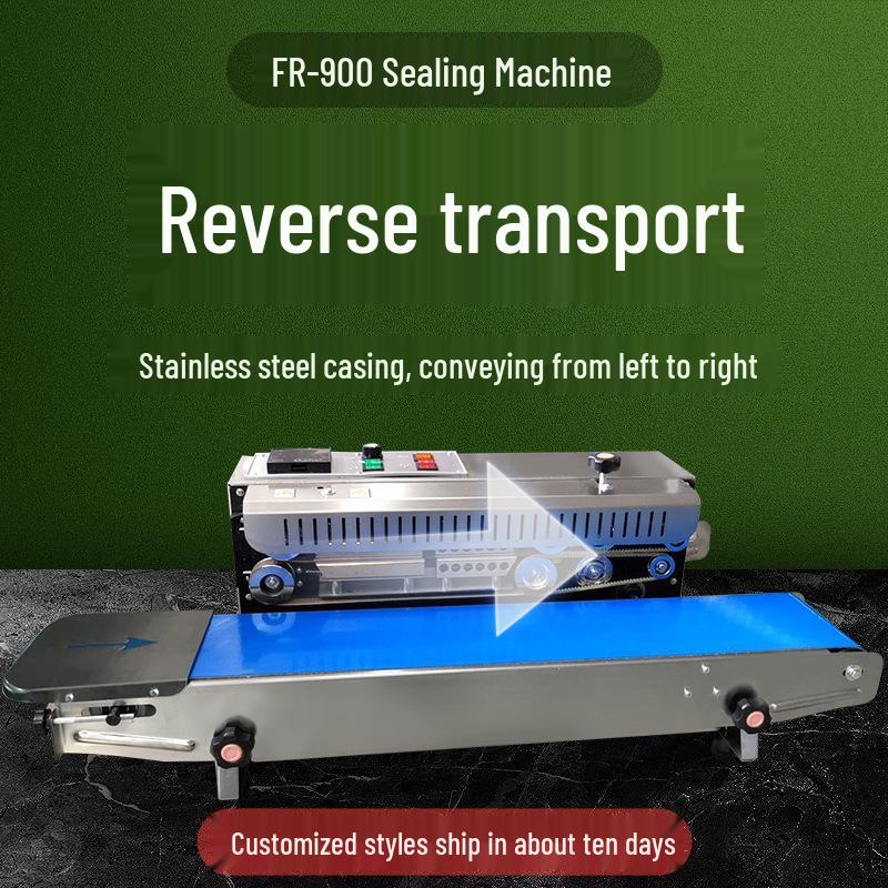 Automatic Continuous Sealing Machine for Aluminum Foil & Plastic Film Bags - Ideal for Packaging Tea & Masks