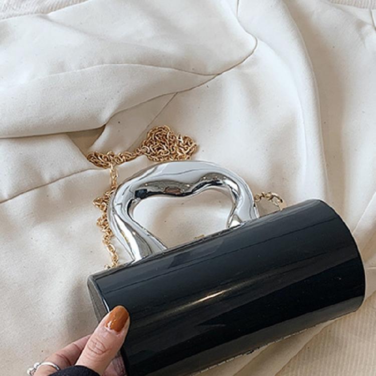 Contemporary Acrylic Cylinder Handbag Perfect for ShoppingTraveling and Dating