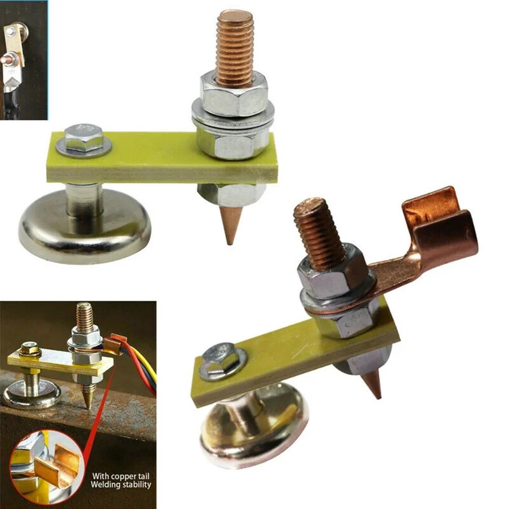 Welding Magnet Head Magnetic Support Clamps Holder Fixture Strong Welder Sheet Metal Repair Machine Ground Wires Clamps Copper