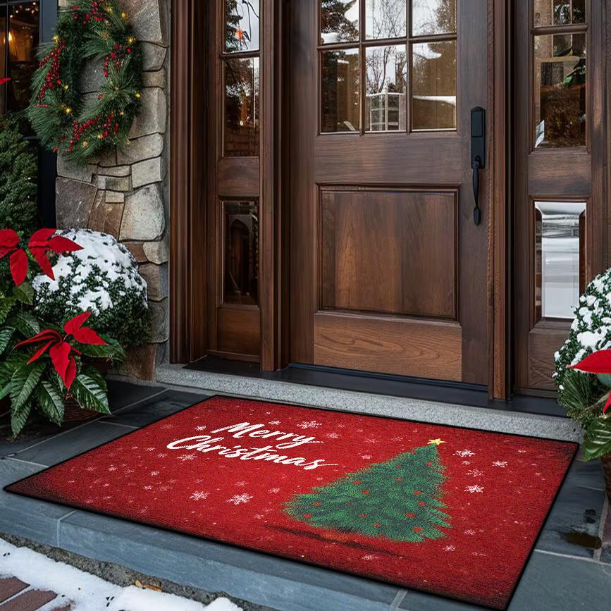 Christmas Collection Red Children's Room Decoration Carpet Non-slip Big Size Carpet Living Room Soft Easy Clean Sofa Table Mat