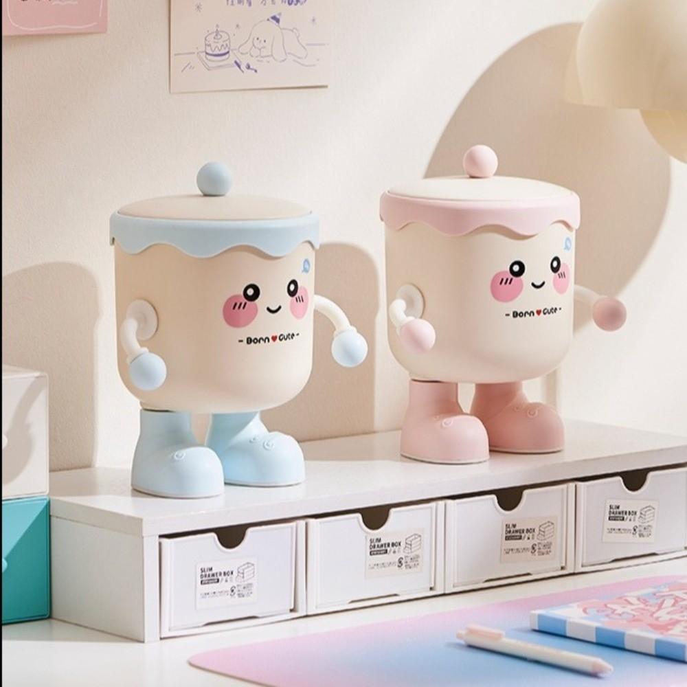 Multipurpose Pen Holder Miniature Size Desktop Waste Basket Makeup Brush Storage  Office Desktop