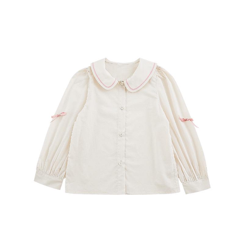 

Жилет жаккардовый в полоску с рубашкой с лацканами для девочек «Весенняя конфетная история» 80 cm