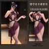 Original Erotic Underwear Women's Sexy Bared Cheongsam Pure Desire Dress Free of Temptation Mesh Set 0