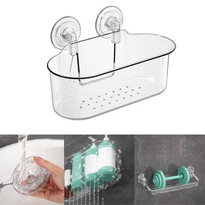 No Drilling Shower Shelf Suction Cup Wall Shelf Shower Basket Bathroom Storage for Shampoo Soap Shower Caddies Holder