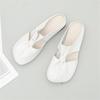 Women Flat Shoes Soft Sole Slip On Casual Open Back Loafers Large Size Comfortable Walking Shoes for Everyday Use