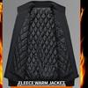 Winter Herren Mittleren Alters Warme Jacken Mode Parkas Oberbekleidung Herren Lässige Windjacke Baumwollgepolsterte Jacke Klassische Bomberjacke