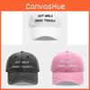 Street Style Letter Denim Baseball Cap With Embroidery And Adjustable Strap For Men And Women
