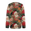 Women's Fashion Christmas Printed Long Sleeve Knitted Cardigan Button Down Jacket