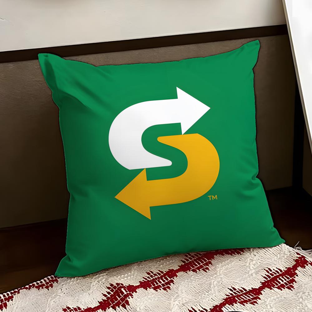 SSubway Cushion Cover Reversible Soft Durable Pillow Cover Home Car MultiScene Use for Daily Comfort