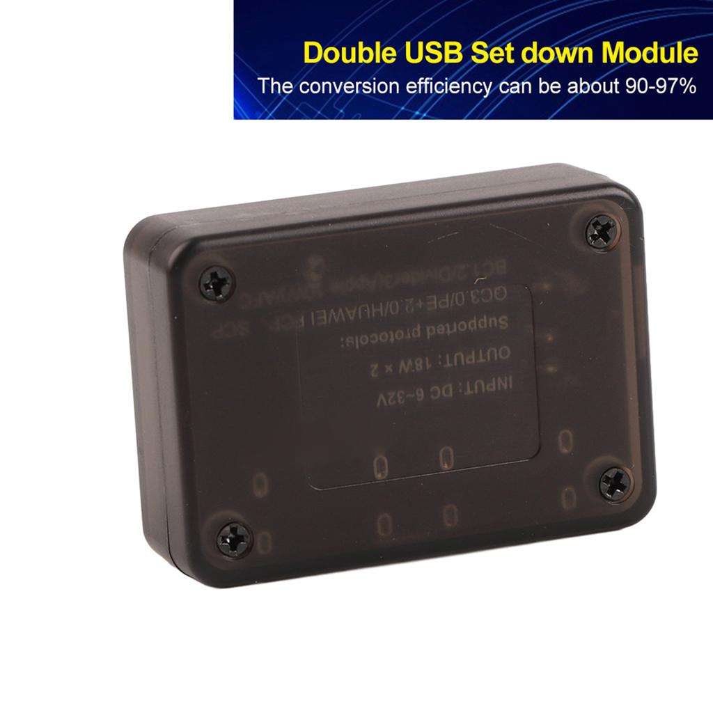 12V 24V to for QC3.0 DC?DC Set Down Double USB Fast Charging Buck Module