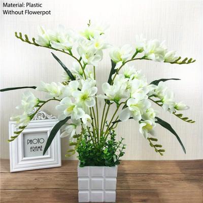 Kunstbloemen Orchidee Bloem Zonder Bloempot Huishouden Bruiloft Bloemstuk Bloemkunst Orchidee Zijden Bloem voor Huis Bruiloft Decoratie