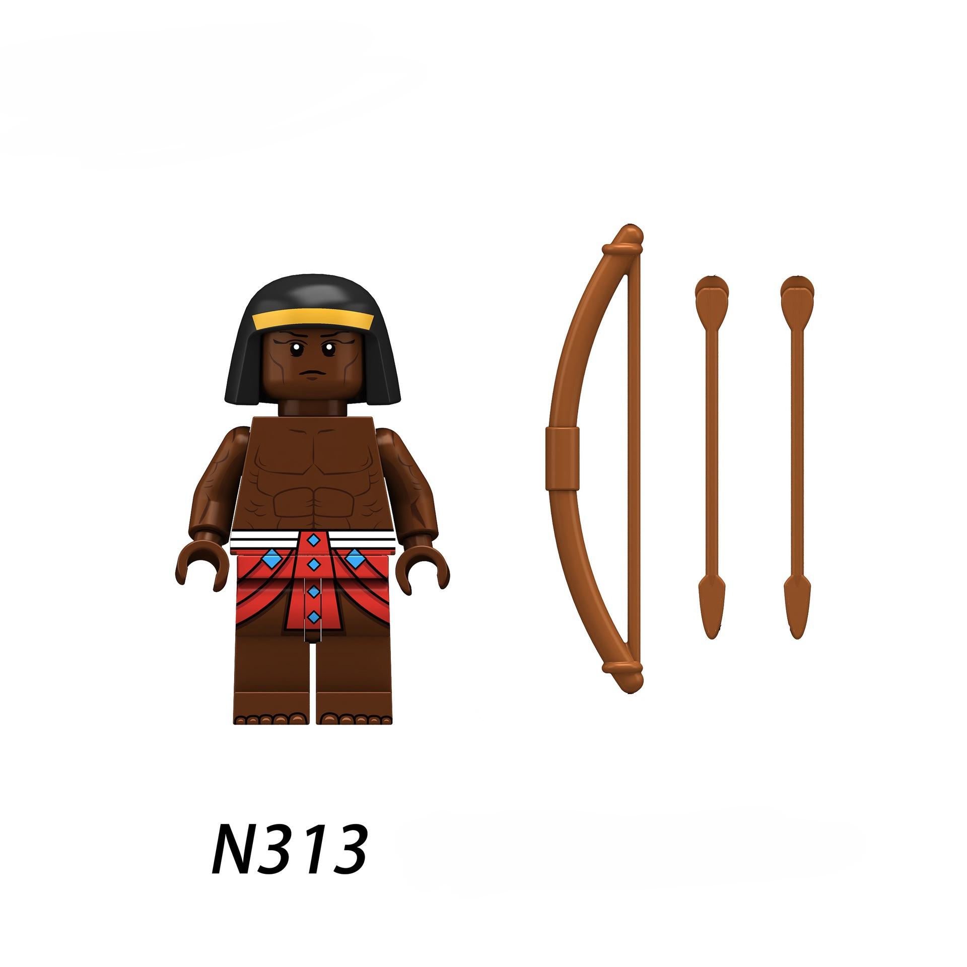 

Нубийский лучник, воин, гвардеец-фараон, египетский пикинер, пехота, бумеранг, солдат, пращник, модельные блоки, кирпичи MOC N313-N320