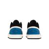 Jordan Air Jordan 1 Abrasion Resistant Low Top Vintage Basketball Shoes Men's Black White Blue 553558-081(Team173-)