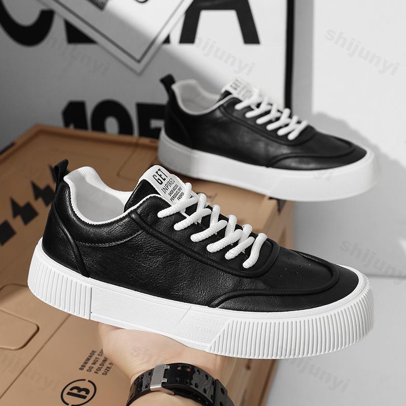 Fashion Men's Sneakers Casual Shoes 2025 New Male Sneakers Sports Shoes Man Trend Low Cut Sneaker Black Platform Vulcanized Shoes